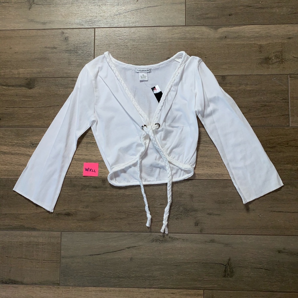 Sally Mack White Shrug NWT Girls
